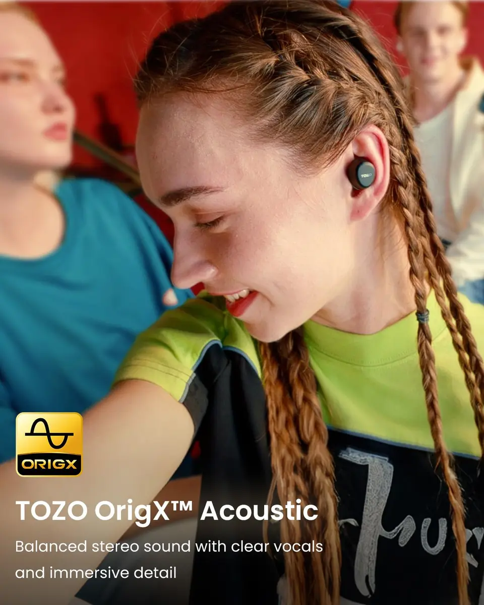 TOZO A1 Wireless Earbuds Bluetooth 5.3 Light Weight in Ear Headphones | Small Ears Comfort & Long Battery - view 4