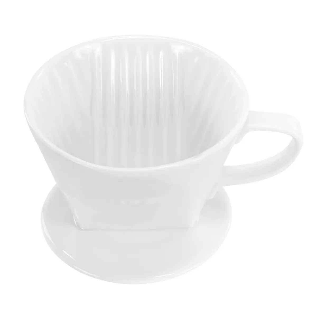 LHUKSGF Pour Over Ceramic Coffee Dripper 300ml | Handcrafted Ceramic Coffee Maker for Fresh Brew - main product image