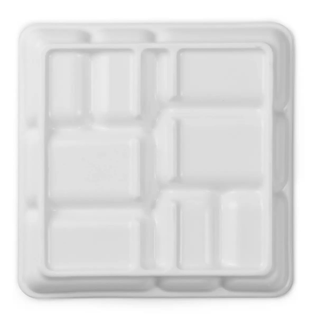 MEEDEN Ceramic Watercolor Paint Palette: 8-Well Artist Mixing Tray 7x7 | Durable, Lightweight & Easy to Clean - view 4
