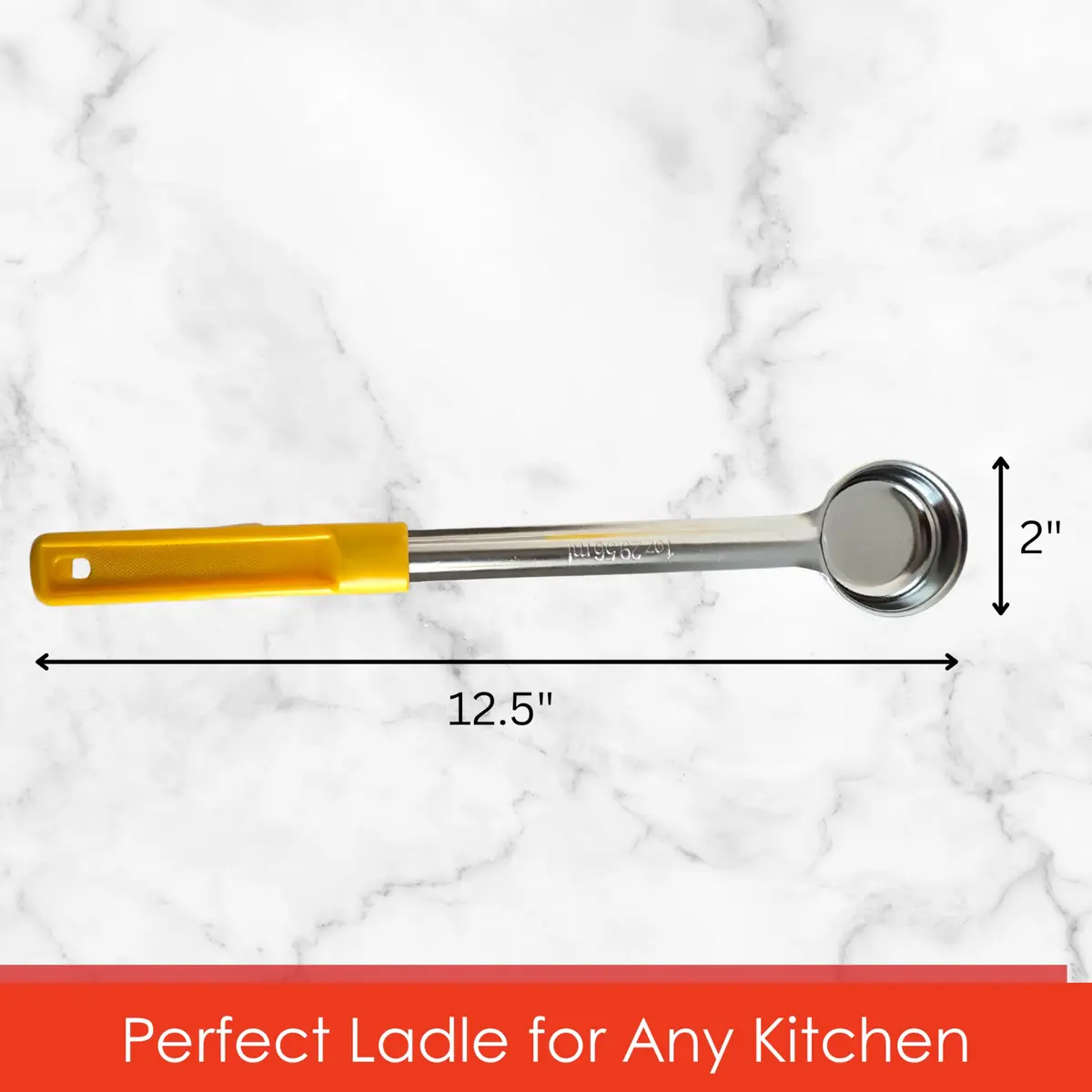 Habanerofire 1 oz (29.5 ml) Solid Stainless Steel Portion Control Ladle Spoodle - Pack of 2 | Precise Serving for Weight Loss & Catering - view 3