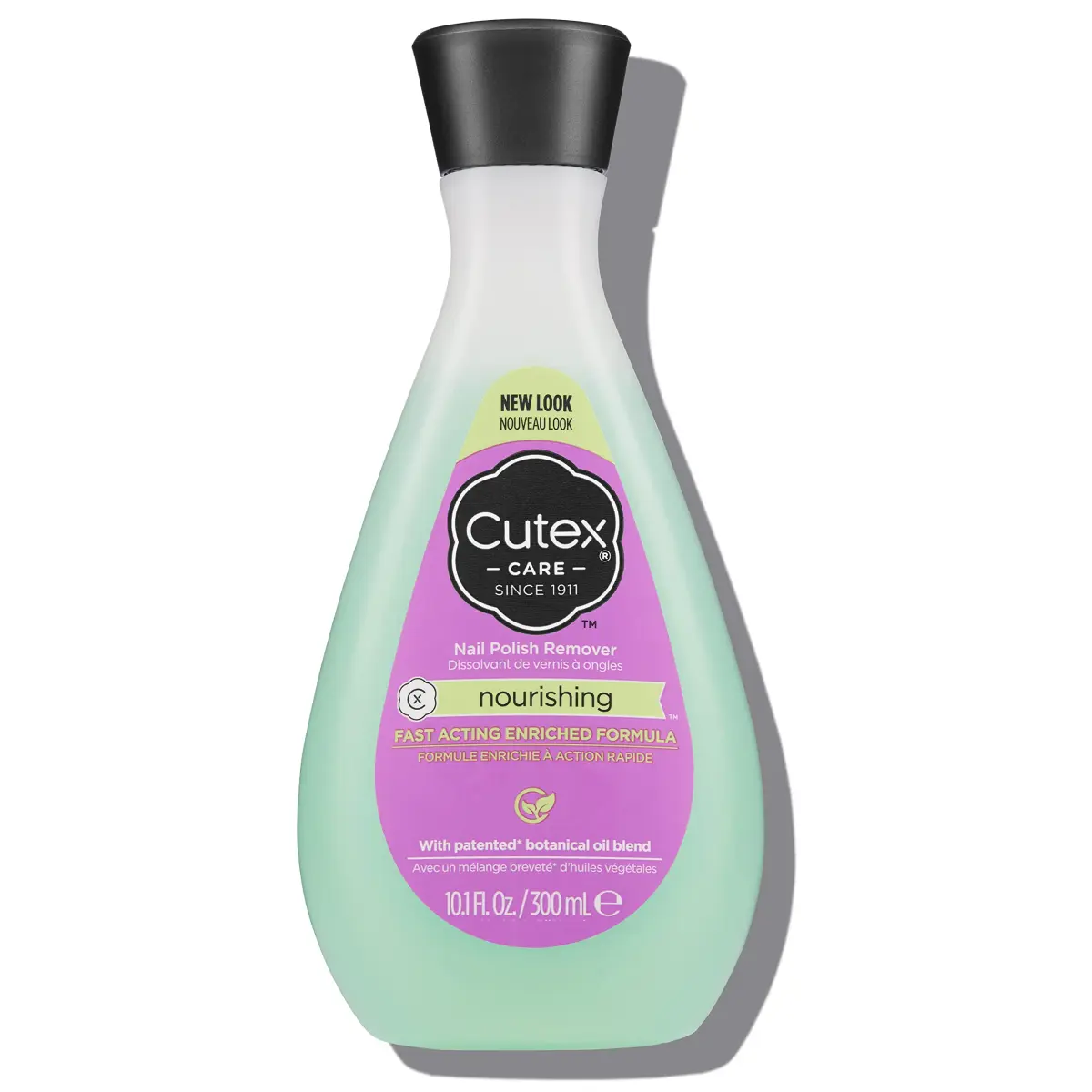 Cutex Nourishing Nail Polish Remover 300ml (10.1 Fl Oz) | Vitamin E & Flaxseed Oil Formula - main product image