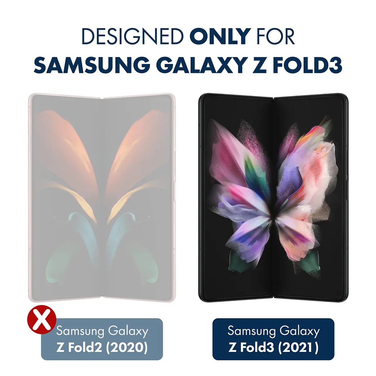 ArmorSuit MilitaryShield Screen Protector for Samsung Galaxy Z Fold 3 | HD Clear, Case Friendly, Self-Healing - view 2