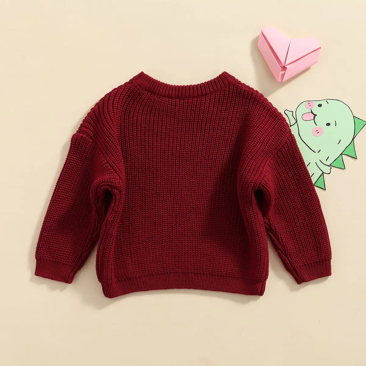YOKJZJD Infant Toddler Baby Girl Boy Knit Sweater Pullover Long Sleeve Warm Clothes (6-9 Months) - view 6