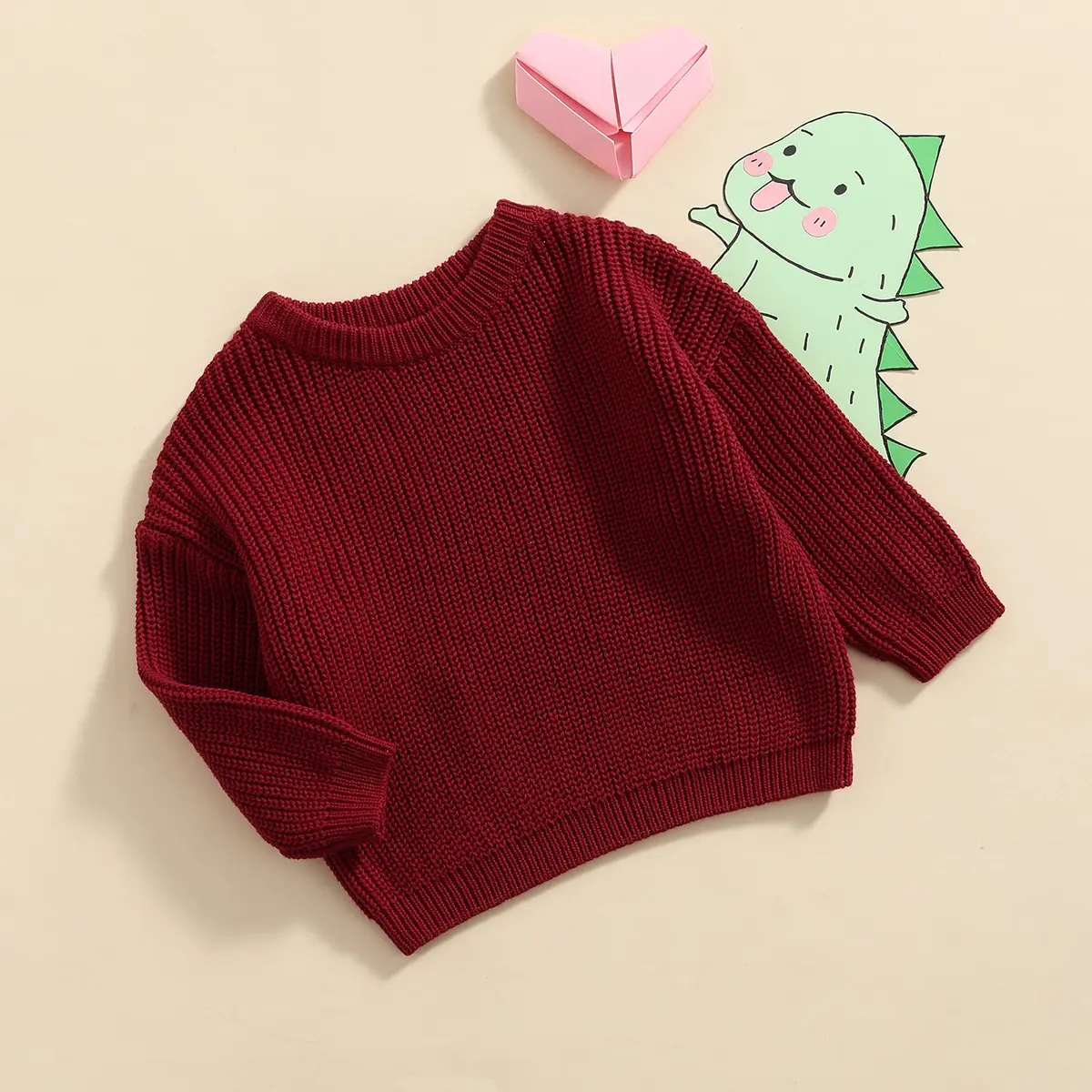 YOKJZJD Infant Toddler Baby Girl Boy Knit Sweater Pullover Long Sleeve Warm Clothes (6-9 Months) - view 7
