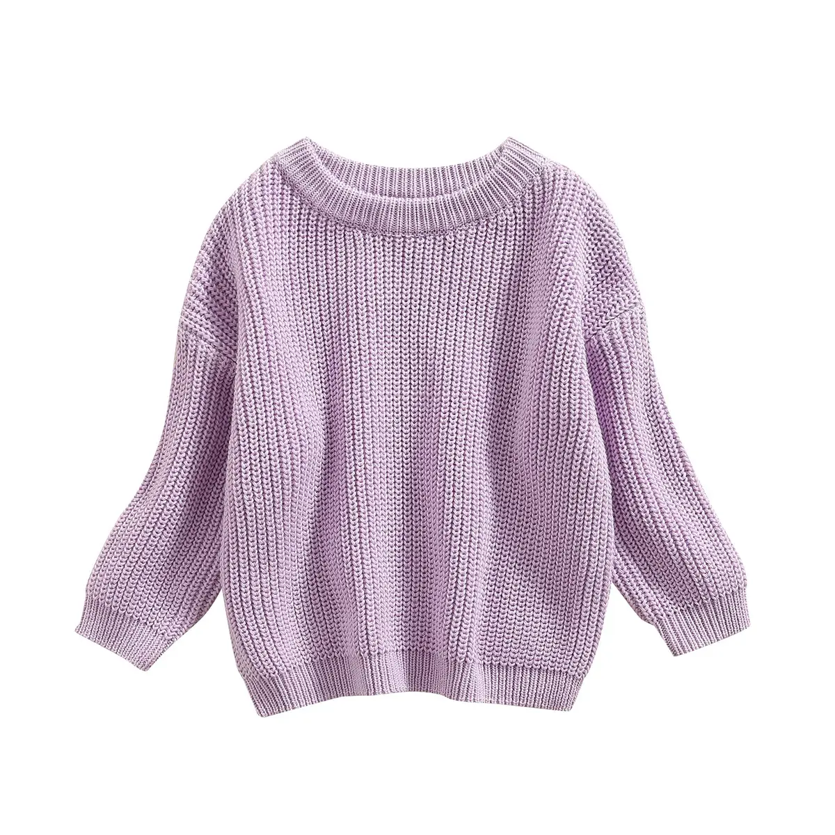 YOKJZJD Purple Sweater | Classic Knit Pullover for Infant & Toddler (6-9 Months) - main product image