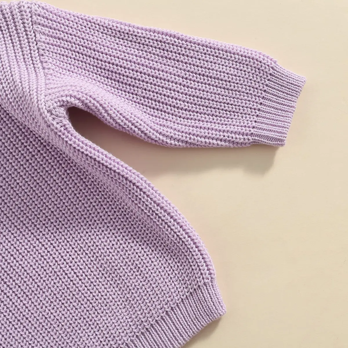 YOKJZJD Purple Sweater | Classic Knit Pullover for Infant & Toddler (6-9 Months) - view 4