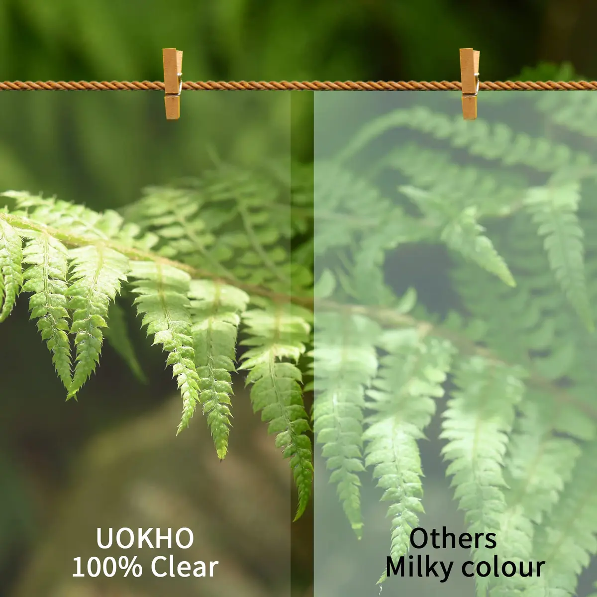 UOKHO Inkjet Transparency Film 8.5x11 inch | Clear PET Sheets for Crafts & Printing - view 6