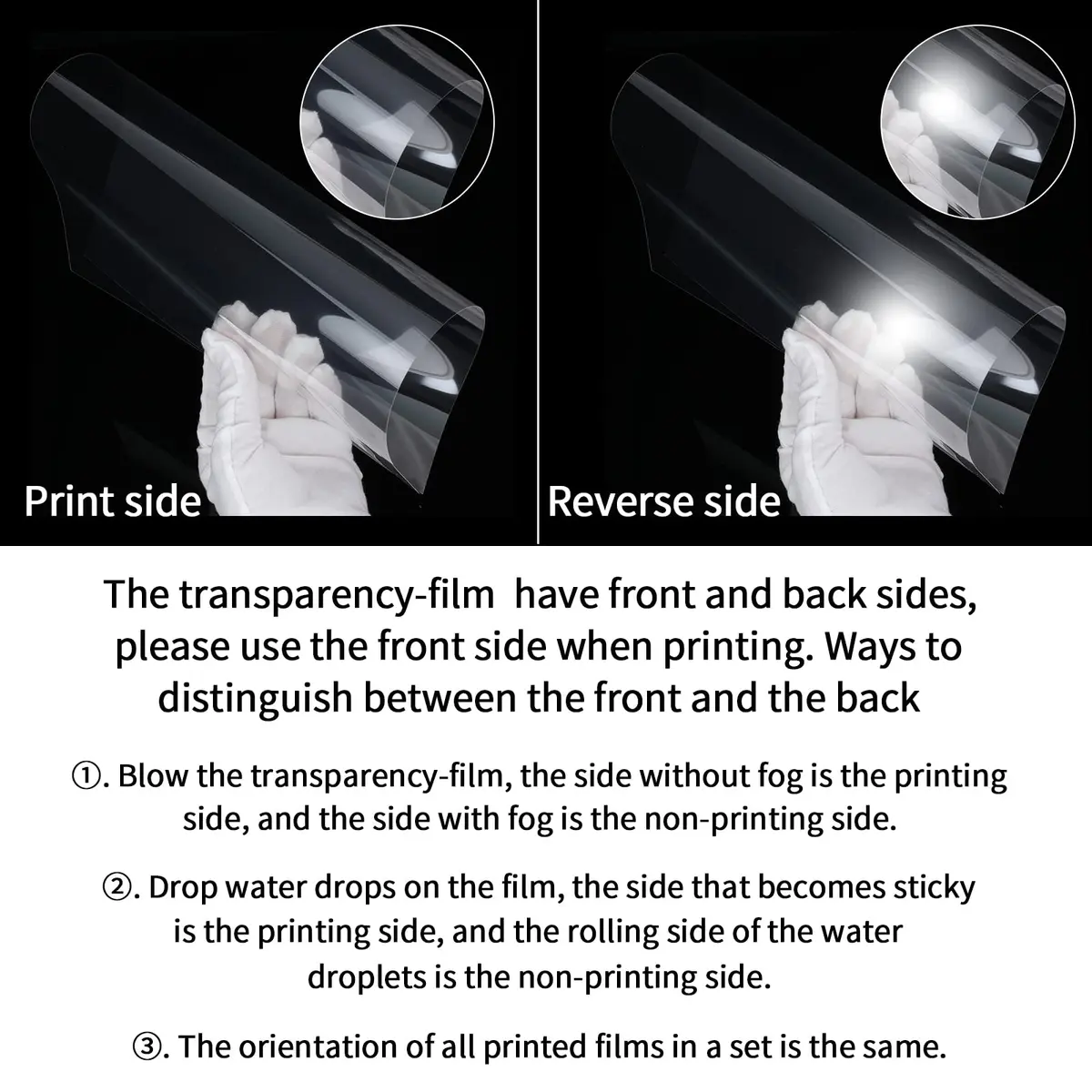 UOKHO Inkjet Transparency Film 8.5x11 inch | Clear PET Sheets for Crafts & Printing - view 7