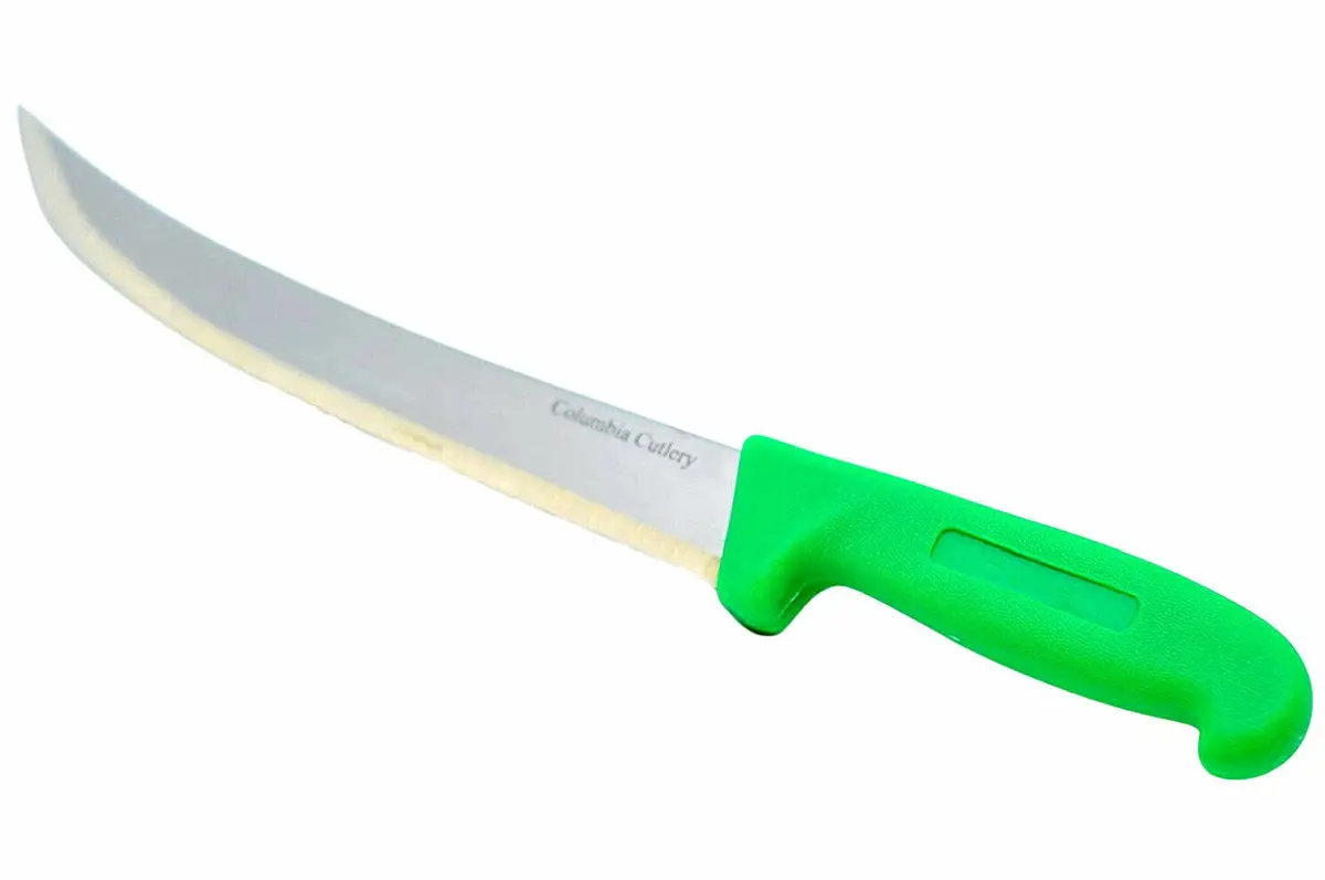 Cozzini Cutlery Imports 10 in. Green Carving Knife | Razor Sharp Stainless Steel Blade for Butchering & Roasts - main product image