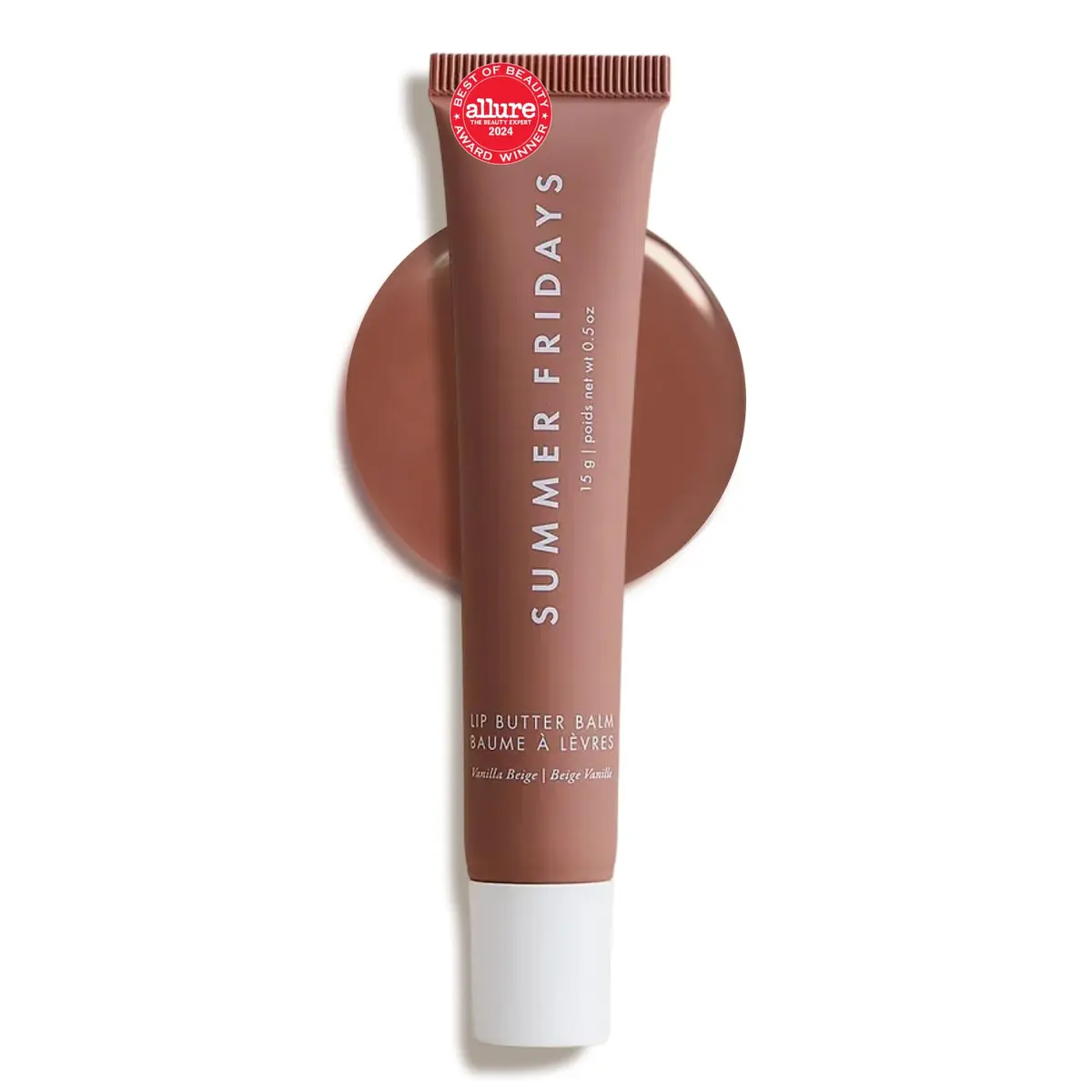 Summer Fridays Lip Butter Balm Vanilla Beige 0.5 Oz (14.79 ml) | Hydrates Lips Instantly - main product image