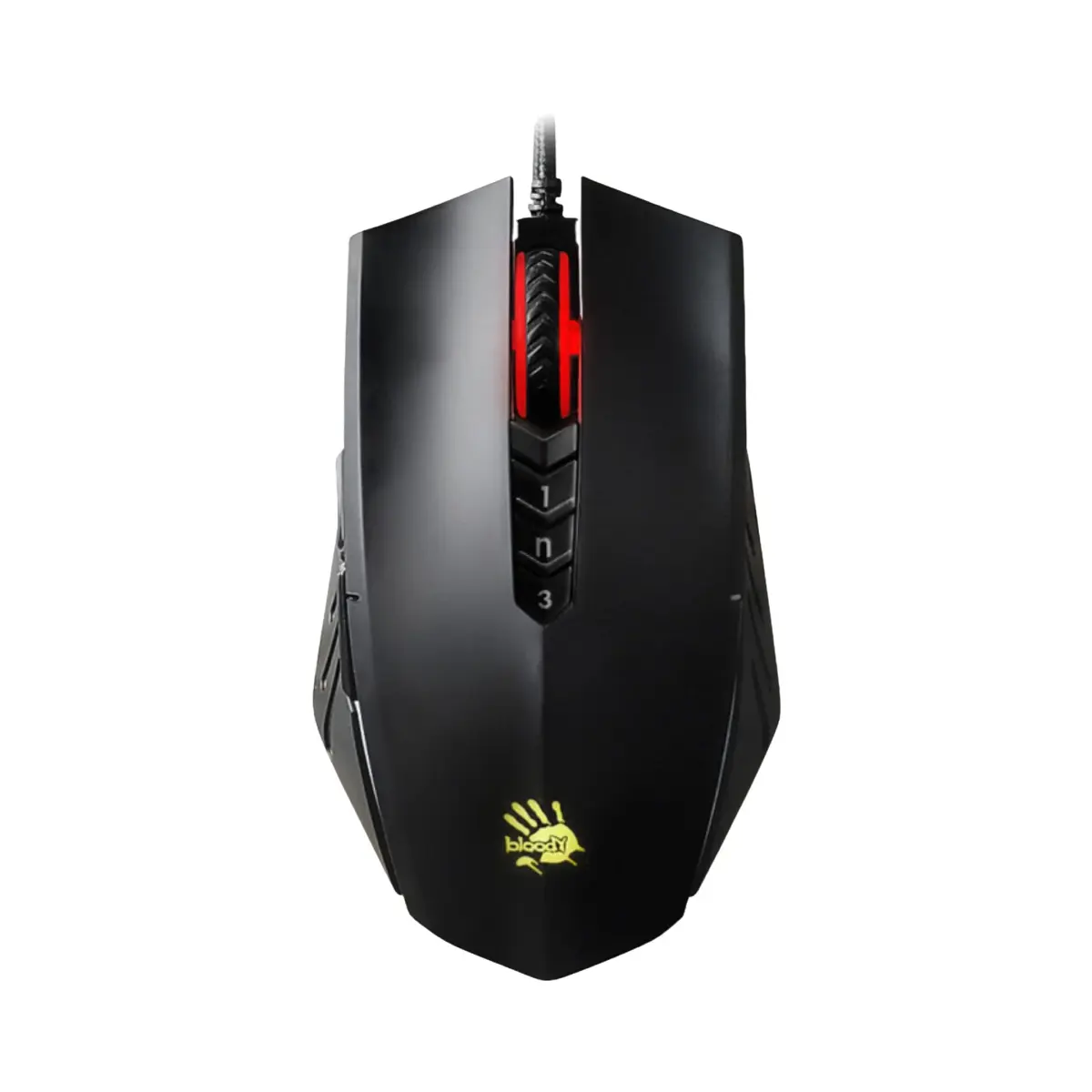 Bloody A70x Optical Gaming Mouse with Light Strike Switch & Scroll, 8000 CPI, 8 Programmable Buttons | Matte Black - main product image
