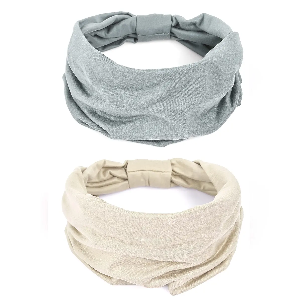 GiLi 2 Pack Wide Headbands for Women 5.5-inch | Sweat-wicking, Non Slip, Soft Cotton - main product image