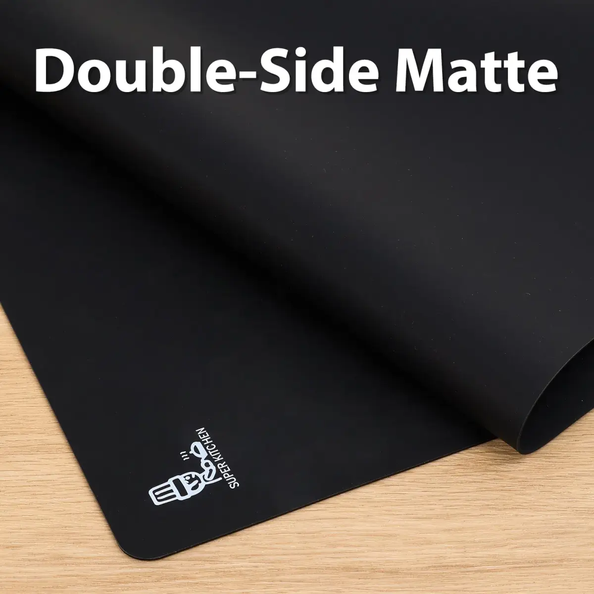 Folksy Super Kitchen Thick Silicone Counter Mat 60cm x 40cm | Food-Grade BPA-Free & Heat Resistant - view 4