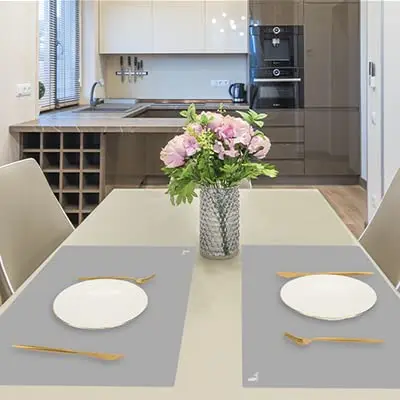 Folksy Super Kitchen Thick Silicone Counter Mat 20×28 inches | Heat Resistant, Reusable, Large Set of 2 - view 6