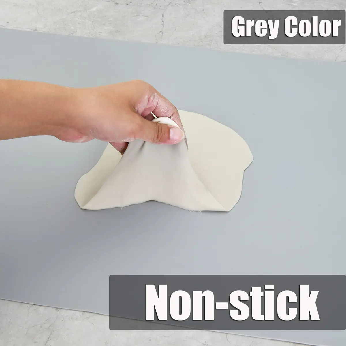 Folksy Super Kitchen Thick Silicone Counter Mat 20×28 inches | Heat Resistant, Reusable, Large Set of 2 - view 4