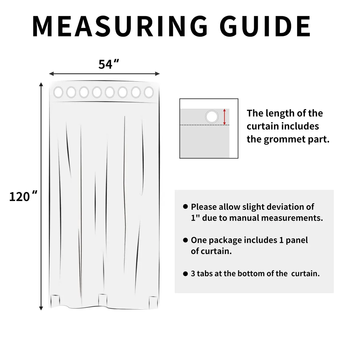 Easy-Going Outdoor Curtains for Patio 54x120 inch Beige | Waterproof Windproof Privacy Drapes - view 8