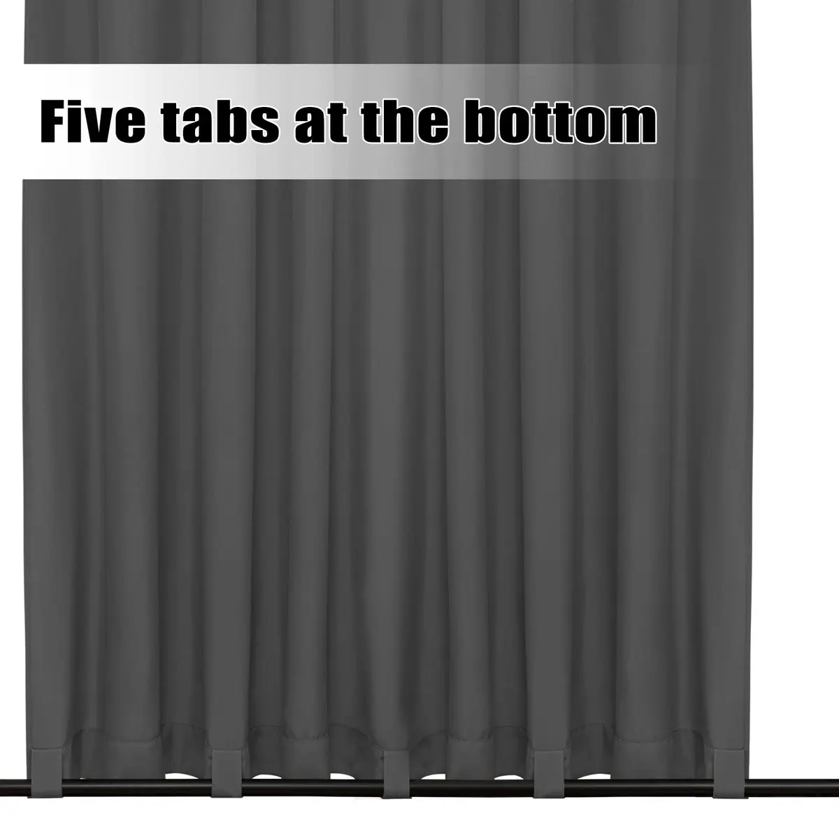 Easy-Going Outdoor Curtains for Patio 54x108 inch Grey Waterproof Windproof Wind Resistant - view 4
