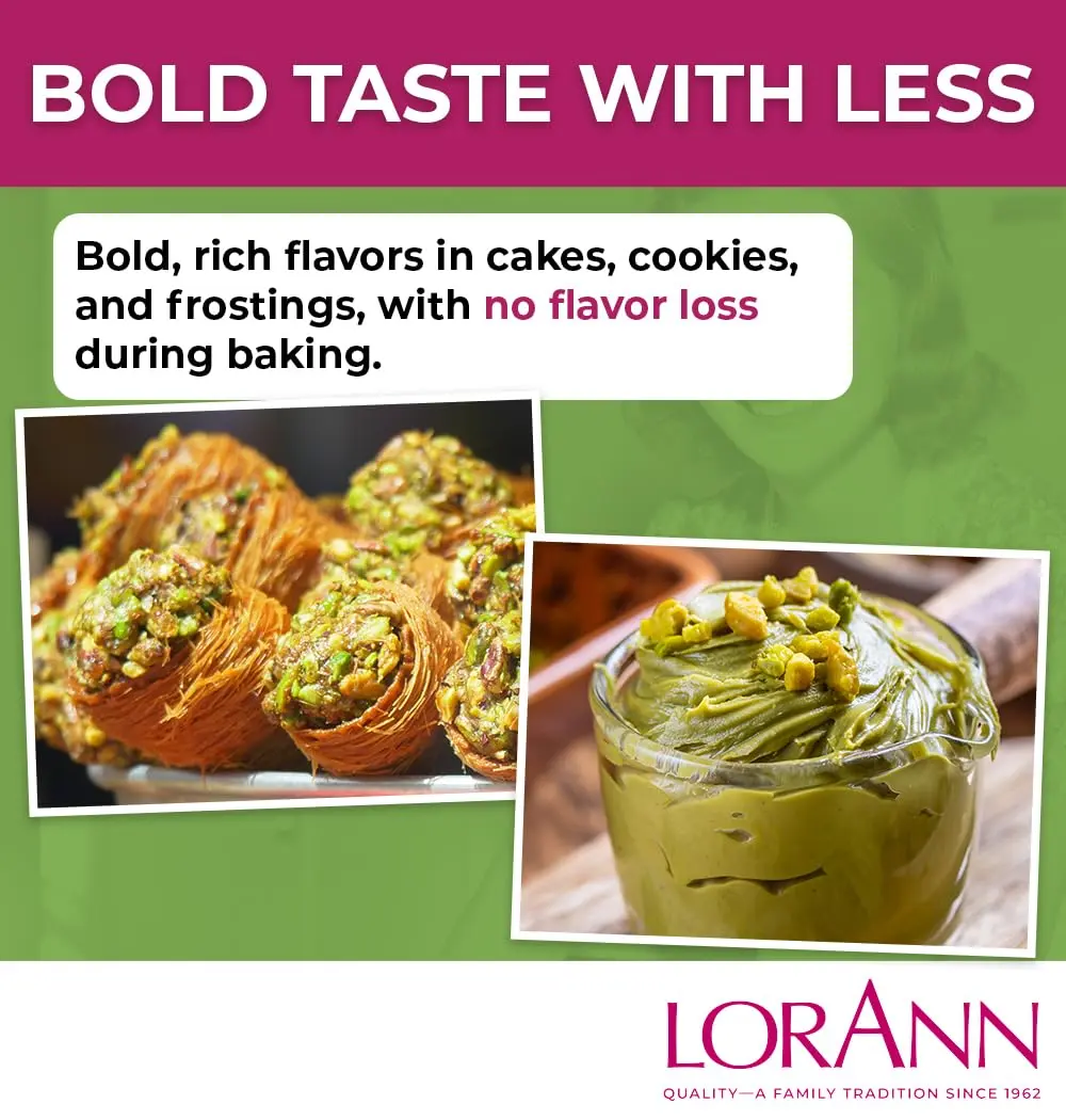 LorAnn Oils Pistachio Emulsion & Flavoring For Baking | Bakery-Grade, Gluten-Free, USA Made, 4 Fl Oz - view 5
