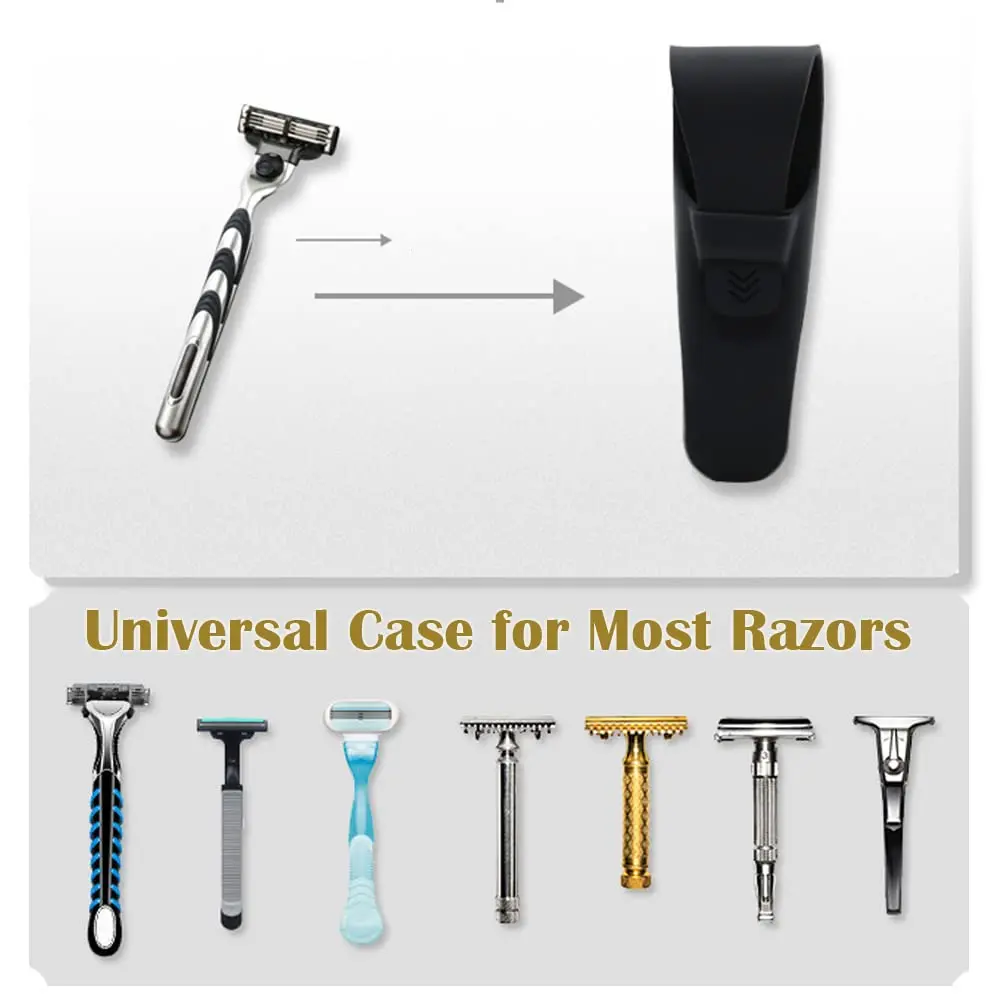 JCSMARTEC Silicone Razor Case 2-Pack | Portable Waterproof Travel Protector - view 6