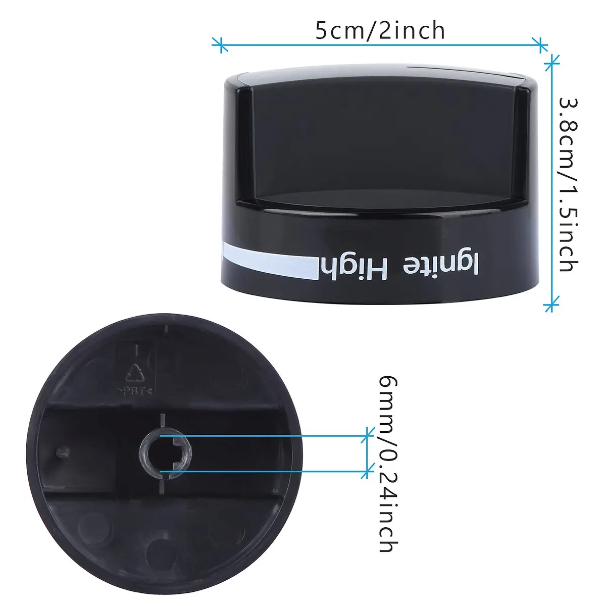 TURNEGOO Gas Stove Knob Black 1 Pack | Durable Replacement for Whirlpool Range - view 3