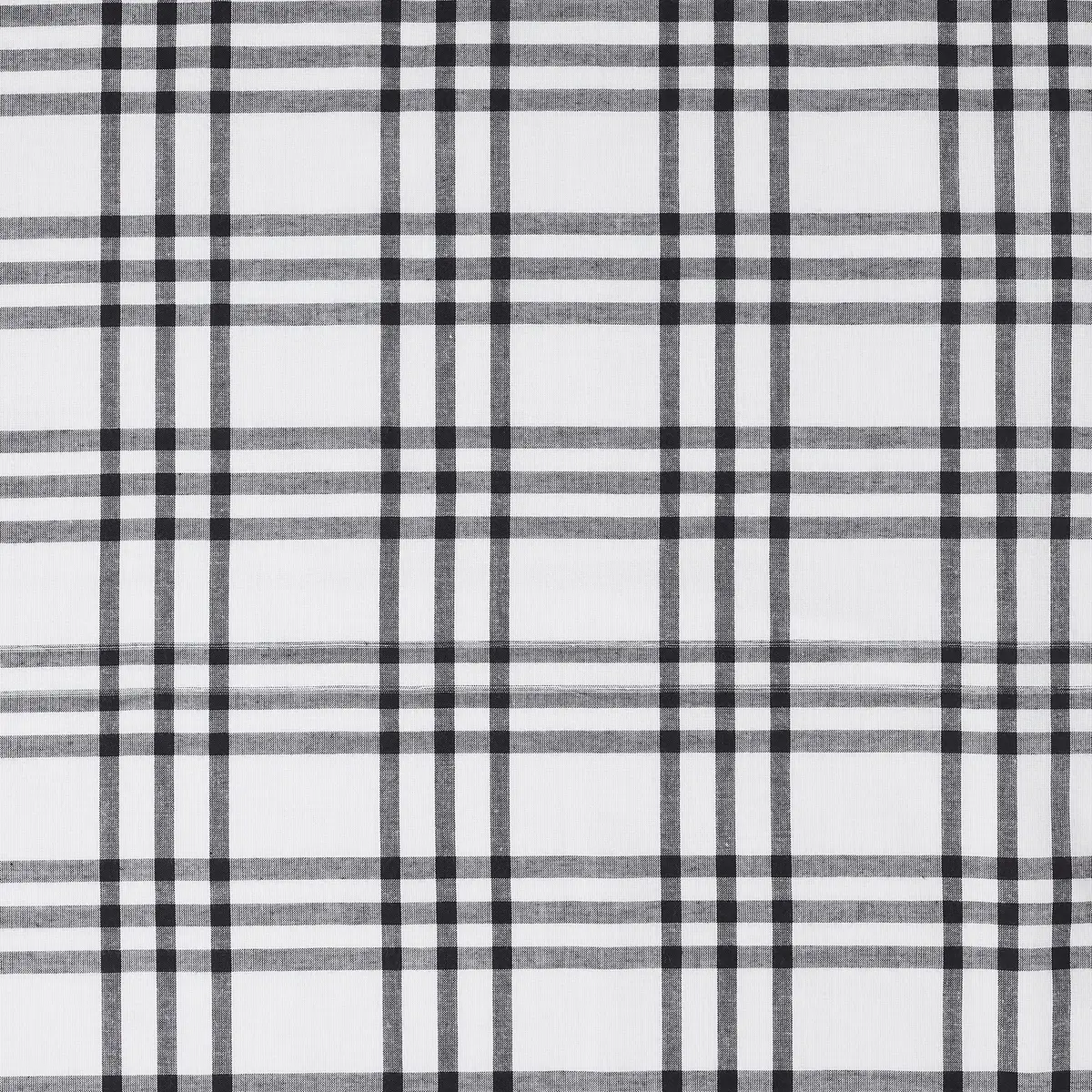 VHC Brands Sawyer Mill Plaid Valance 16x60 in. Black Cotton | Farmhouse Country Style Window Decor - view 6