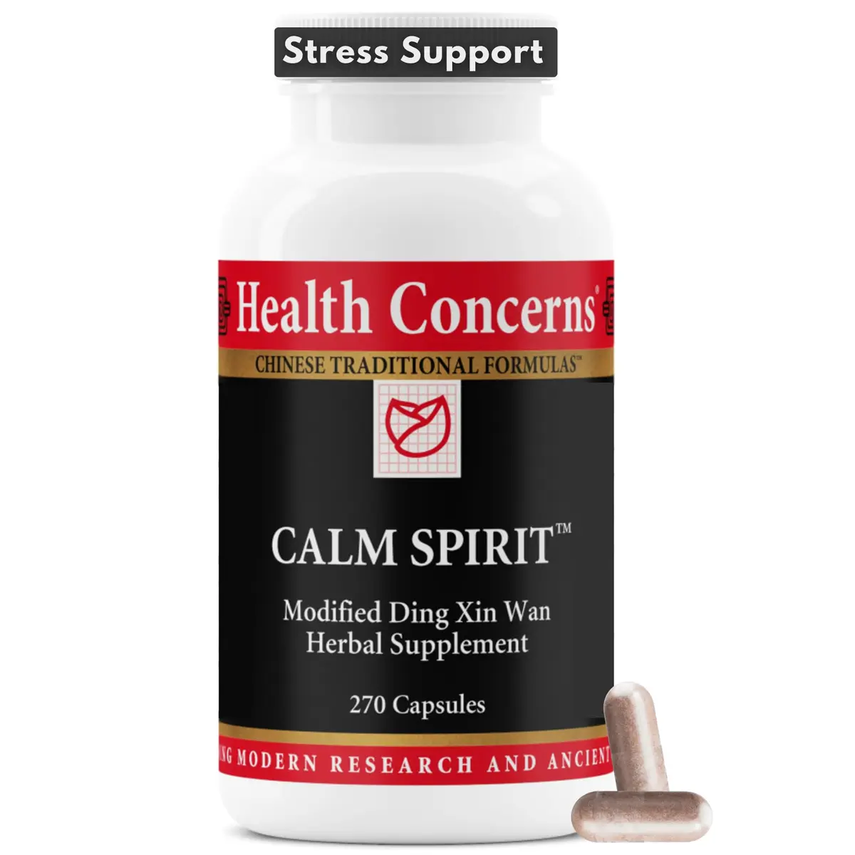 Health Concerns Calm Spirit Stress Relief Supplement with Chinese Herbs - 270 Capsules | Supports Relaxed Mood & Emotional Wellness - main product image