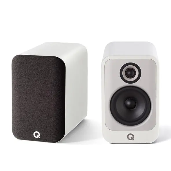 Q Acoustics Q Concept 30 Passive Bookshelf Speakers Pair Gloss White - 5" | Modern Minimalist Design with 100W Power - view 3