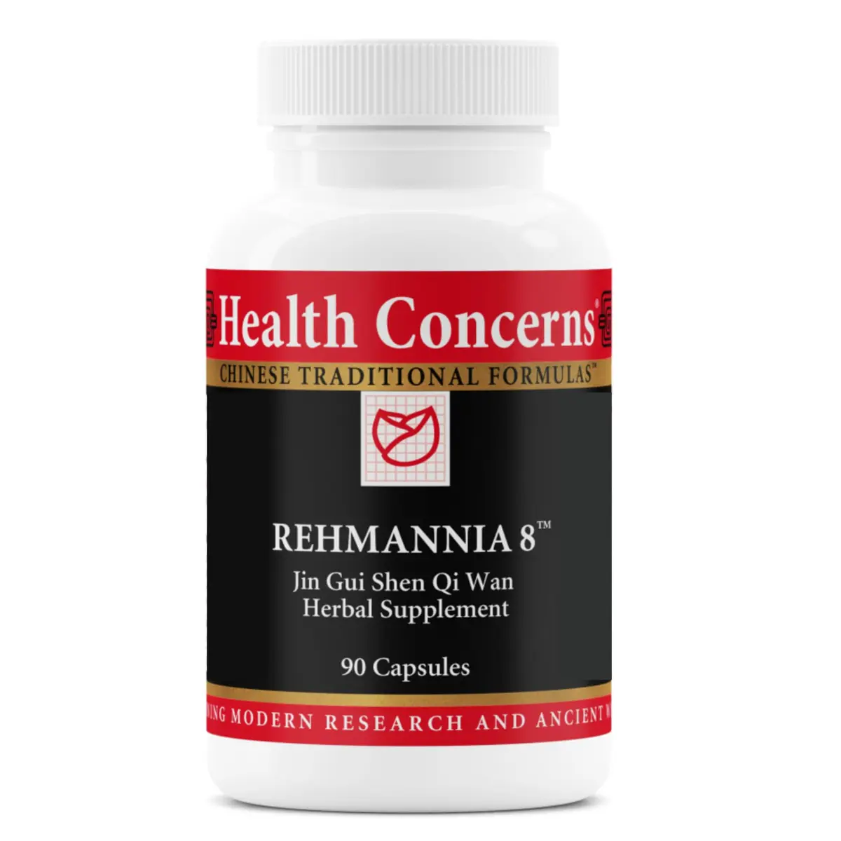 Health Concerns Rehmannia 8 - Kidney Detox & Support | Traditional Chinese Herbal Root Extract (90 Capsules) - main product image
