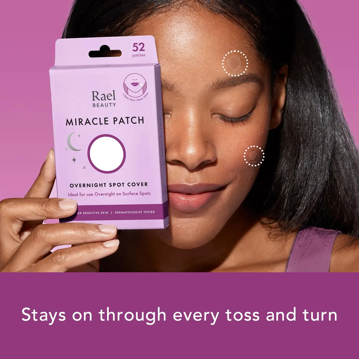 Rael Hydrocolloid Acne Pimple Patches 52 Ct | Overnight Spot Cover for All Skin Types - view 5