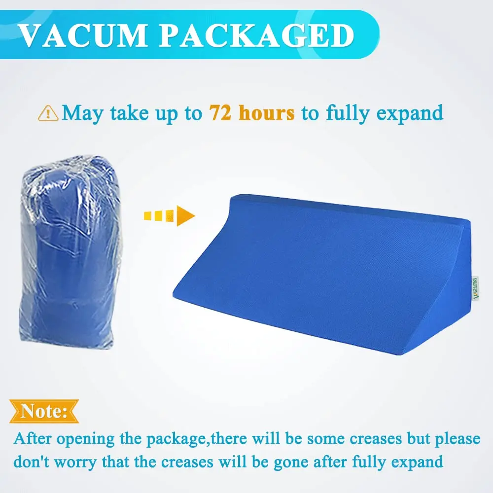 Mistuki Wedge Pillow for Bed Sores & Post Surgery Support | 23.62 Inch Foam Incline Bed Wedge for Elderly & Pregnancy - view 7