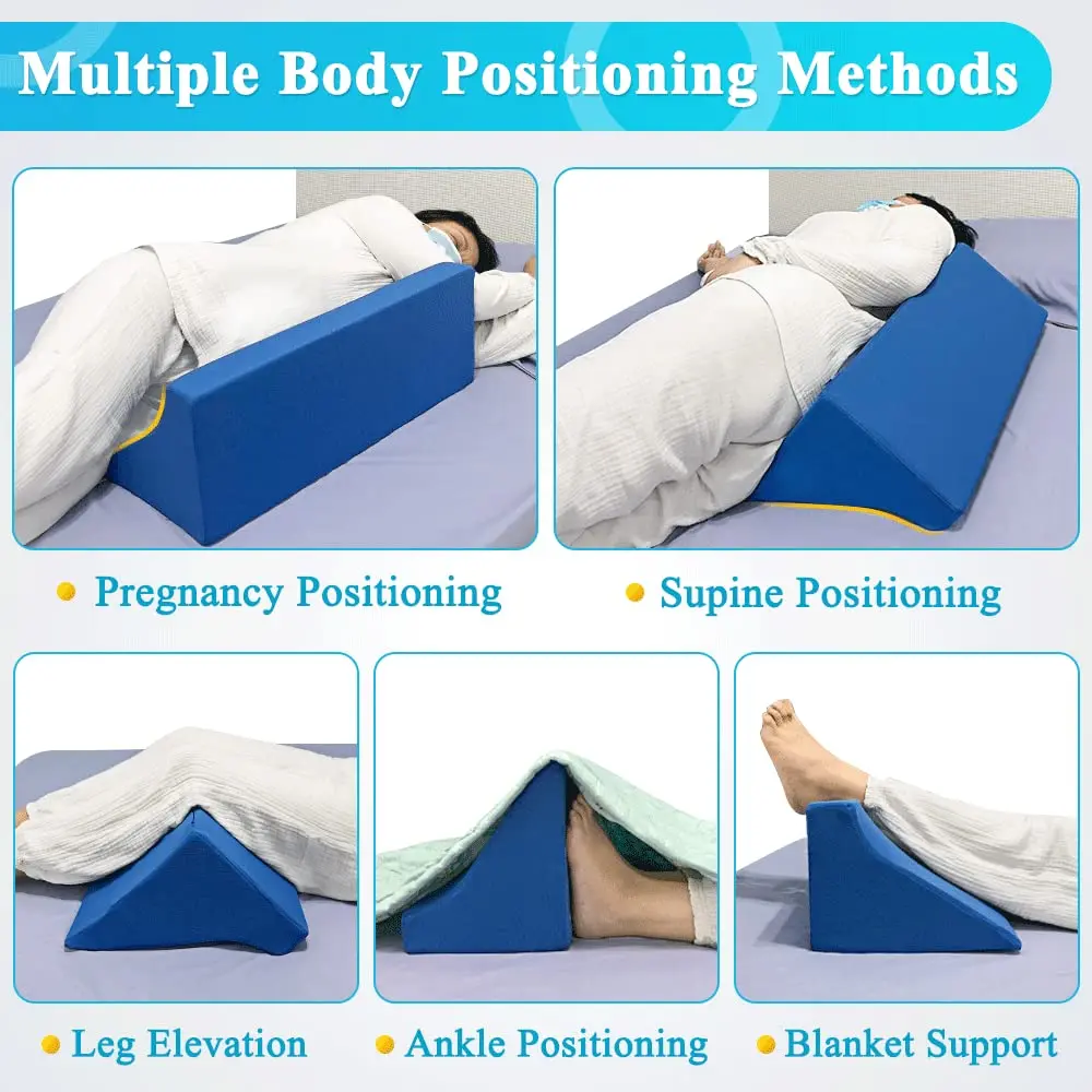 Mistuki Wedge Pillow for Bed Sores & Post Surgery Support | 23.62 Inch Foam Incline Bed Wedge for Elderly & Pregnancy - view 3