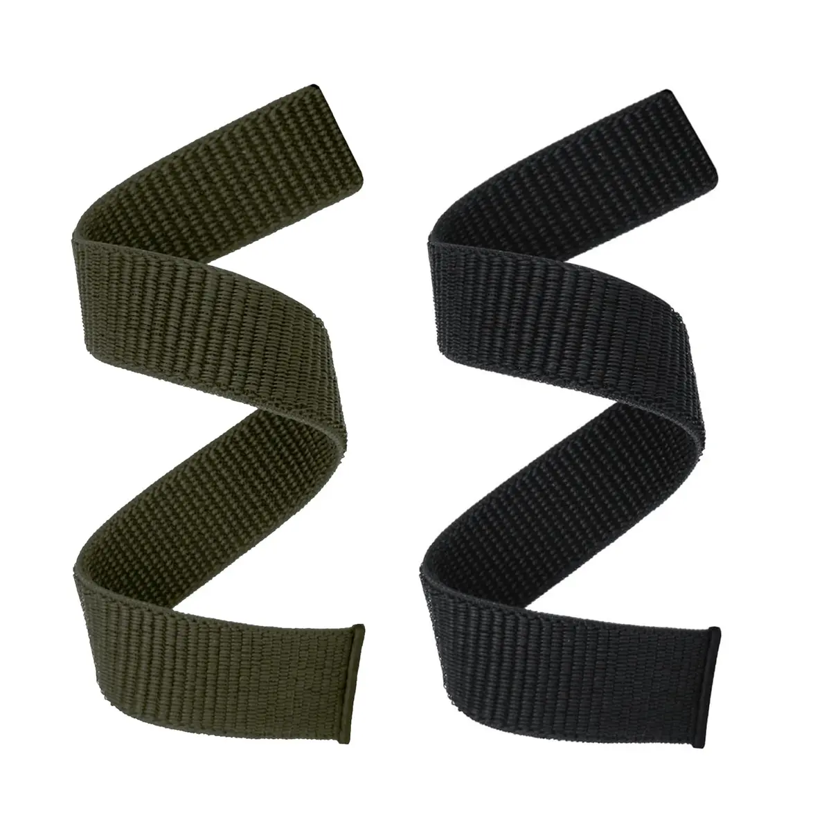 Abanen Hook and Loop Watch Band 22mm Black Green | Compatible with Garmin Fenix 8/7/6/5, Instinct 3/2, epix Pro 47mm - main product image