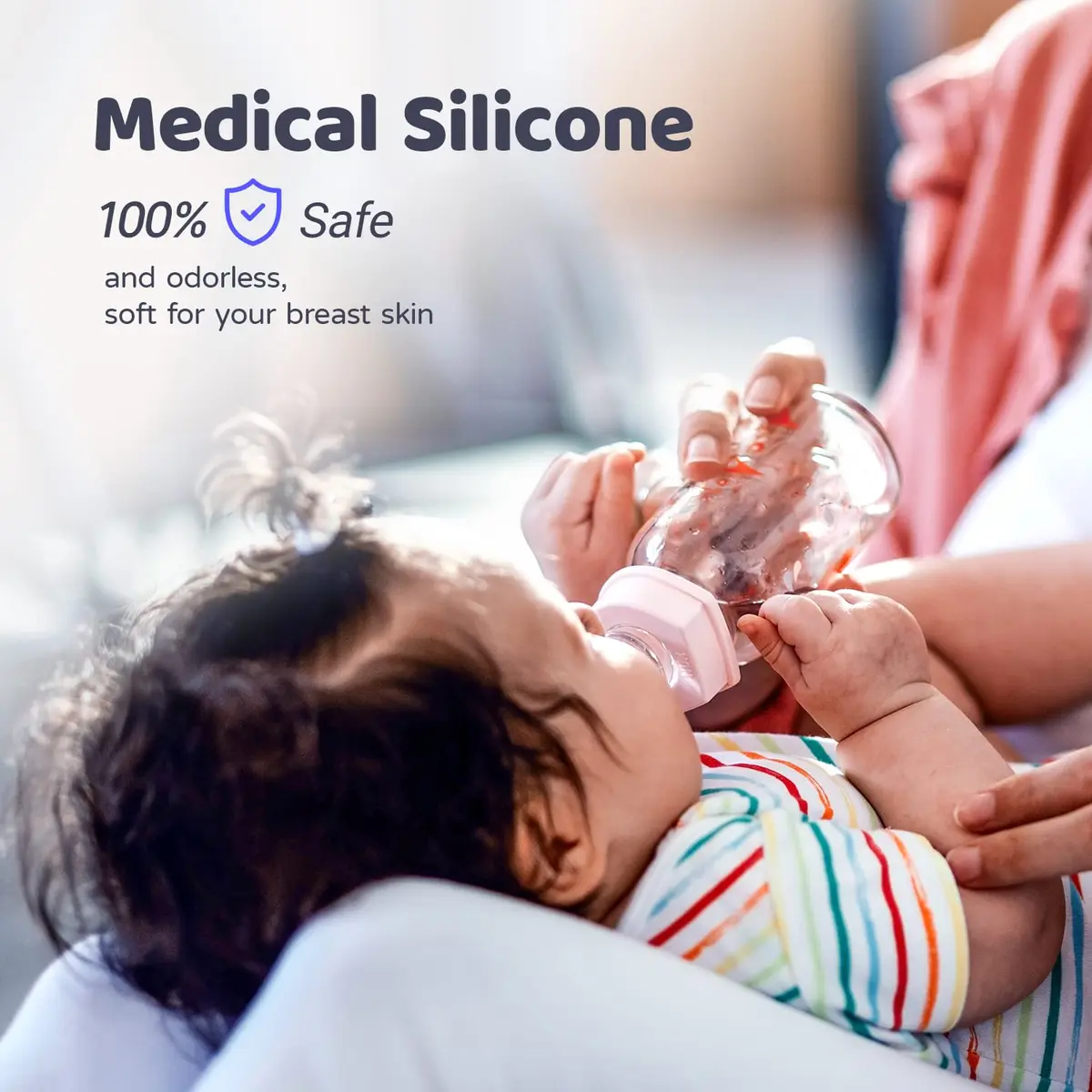 Rolevin Electric Nipple Corrector for Flat or Inverted Nipples | 4 Modes, 9 Suction Levels, Pacifier-Grade Silicone - view 6