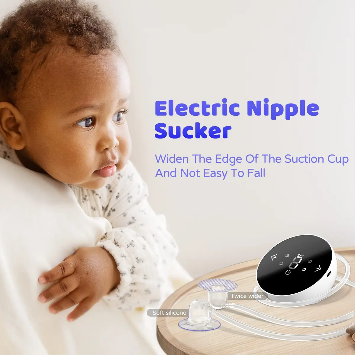 Rolevin Electric Nipple Corrector for Flat or Inverted Nipples | 4 Modes, 9 Suction Levels, Pacifier-Grade Silicone - view 8