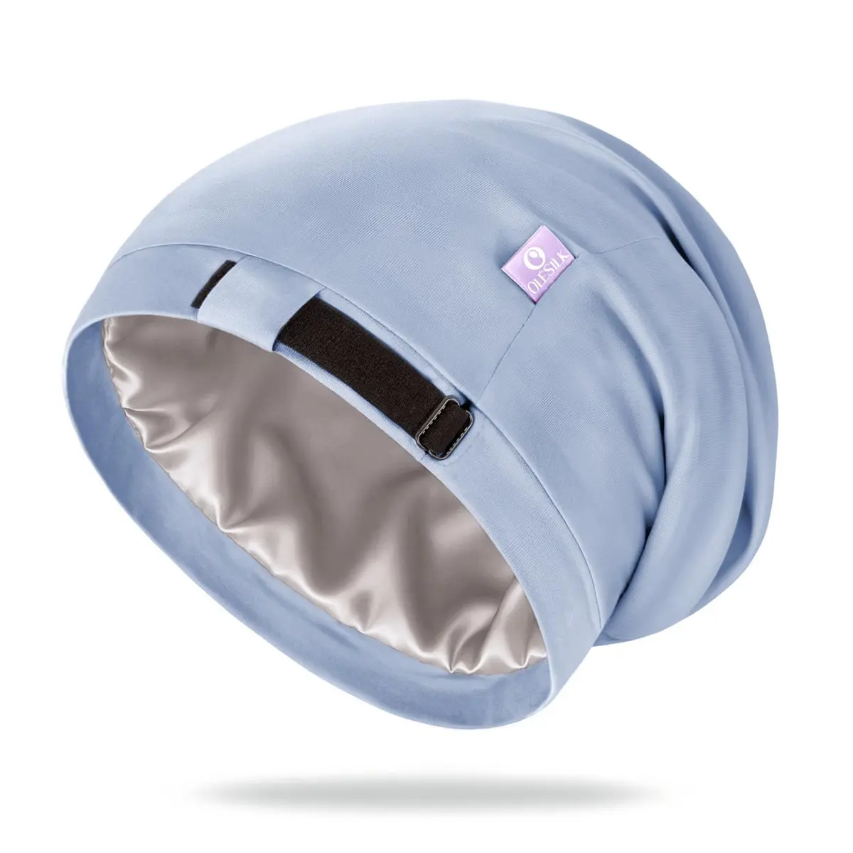 OLESILK Mulberry Silk Bonnet for Sleeping Women | Adjustable Hair Wrap for Curly Hair Care - main product image