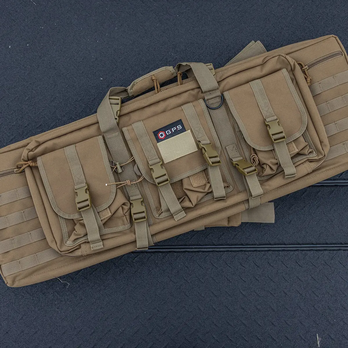 G.P.S. 36" Double Soft Rifle Case | Durable, Adjustable, MOLLE Webbing, Lockable Zippers - view 5