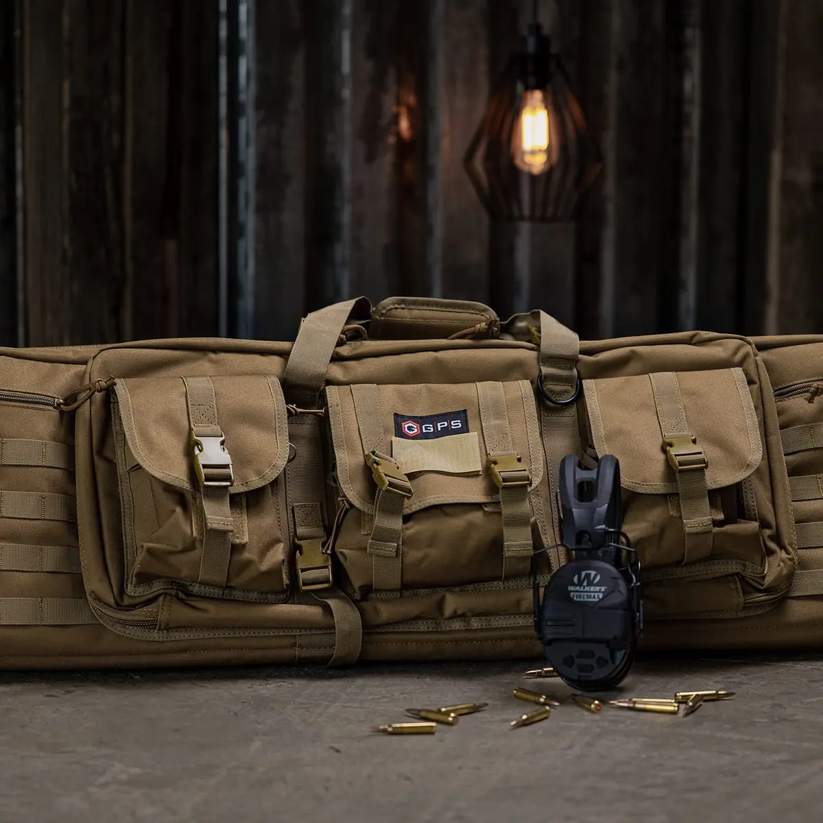 G.P.S. 36" Double Soft Rifle Case | Durable, Adjustable, MOLLE Webbing, Lockable Zippers - view 3