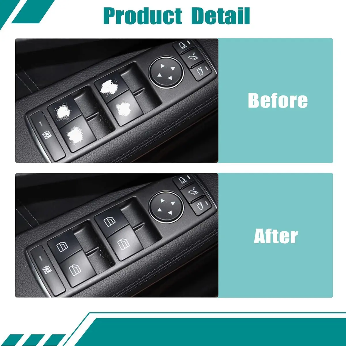 SecosAutoparts Power Window Switch Button Cap A2049055402 | Replaces OEM Part for Mercedes-Benz C/E-Class - view 3