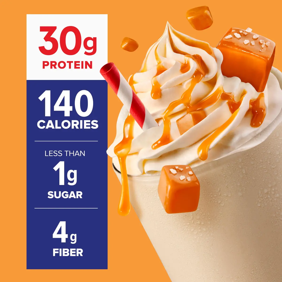 Pure Protein Salted Caramel Shake, Ready to Drink and Keto-Friendly, 12 Ct | 30g Protein, Less Than 1g Sugar, Immune Support - view 2