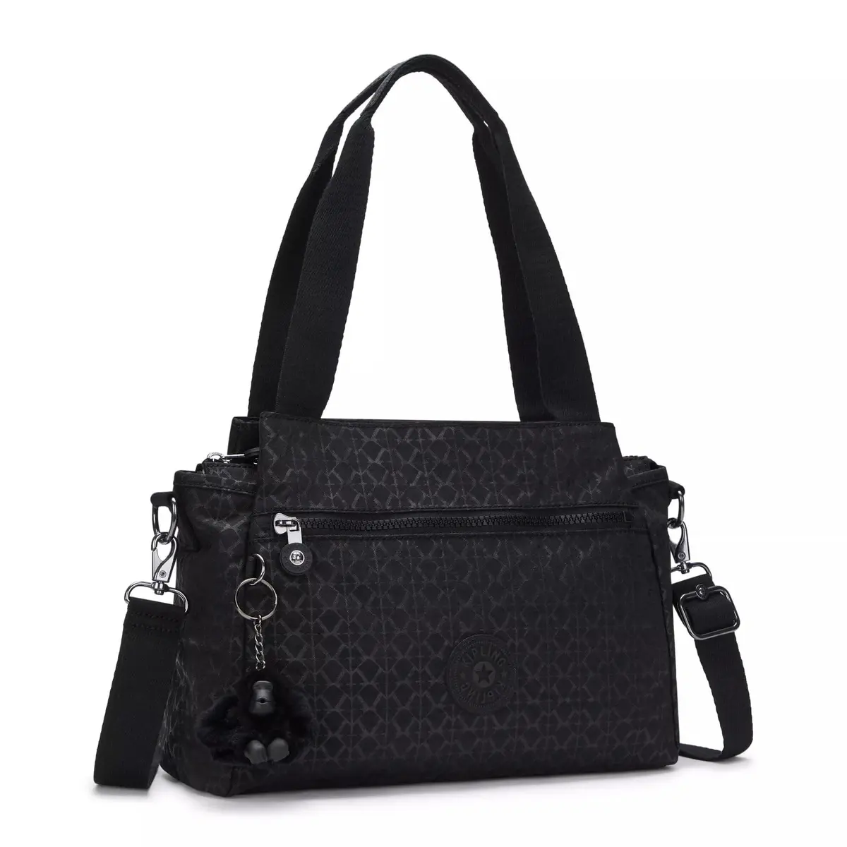 Kipling Elysia Crossbody Bag Signature Embossed | Lightweight, Multi-compartment, 11.5''L x 9''H x 5''D - view 6