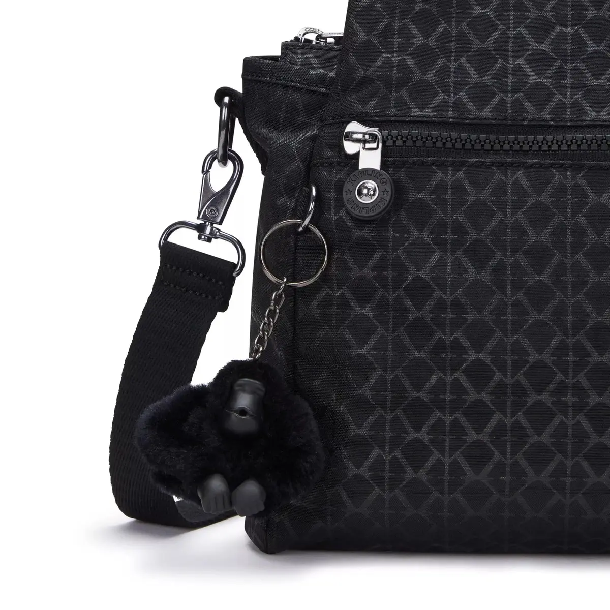 Kipling Elysia Crossbody Bag Signature Embossed | Lightweight, Multi-compartment, 11.5''L x 9''H x 5''D - view 7