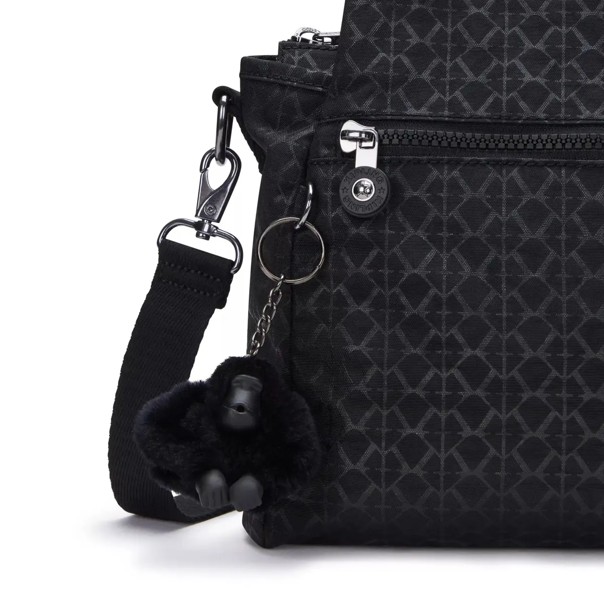 Kipling Elysia Crossbody Bag Signature Embossed | Lightweight, Multi-compartment, 11.5''L x 9''H x 5''D - view 8