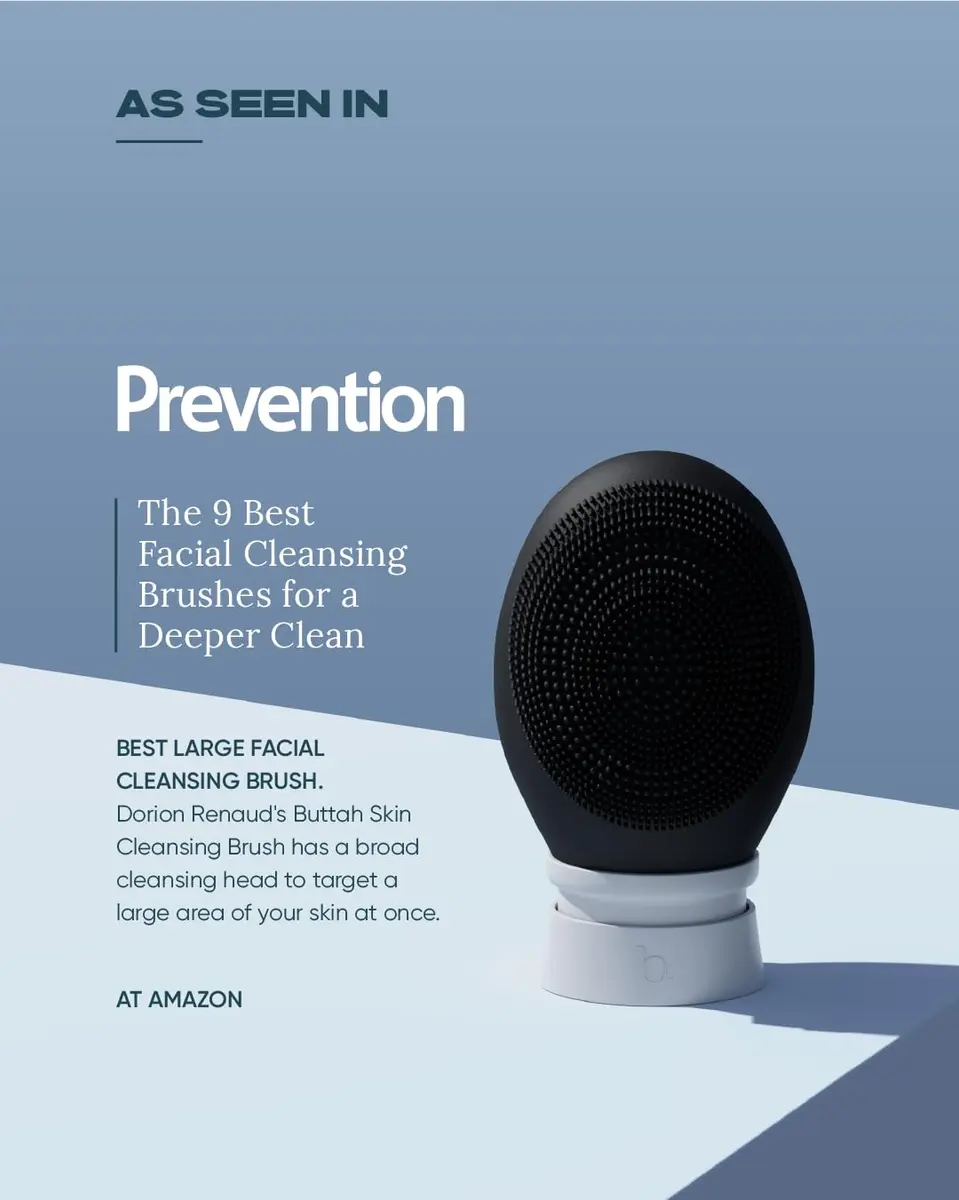 Buttah Skin by Dorion Renaud Buttah Vibe Cleansing Brush with Stand | Sonic Pulsating Face Brush for Deep Cleansing & Gentle Exfoliation - view 8