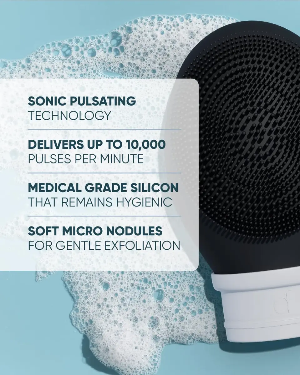 Buttah Skin by Dorion Renaud Buttah Vibe Cleansing Brush with Stand | Sonic Pulsating Face Brush for Deep Cleansing & Gentle Exfoliation - view 4