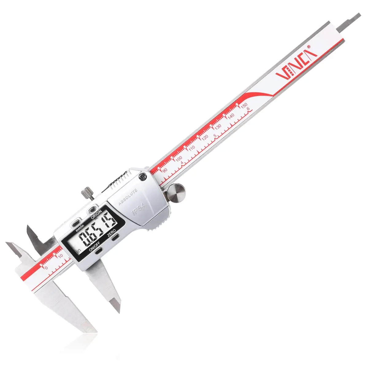 VINCA Absolute Origin IP54 Digital Caliper 150mm (6 Inch) | Precision Measurement with Glass Scale - main product image