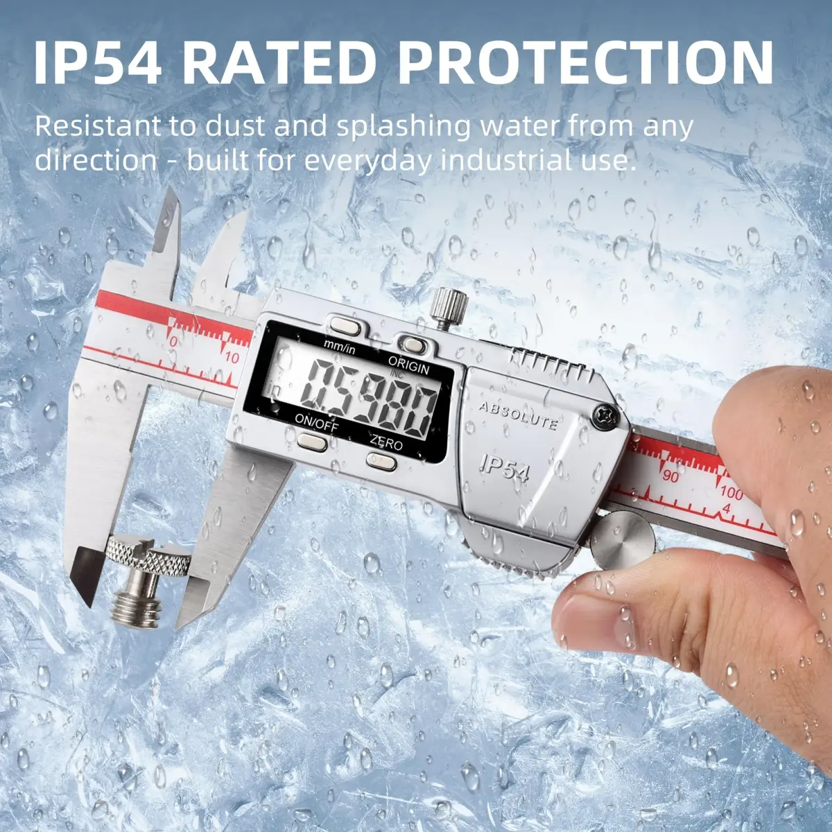 VINCA Absolute Origin IP54 Digital Caliper 150mm (6 Inch) | Precision Measurement with Glass Scale - view 5