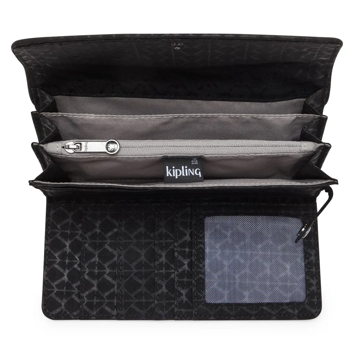 Kipling Women's Money Land Wallet, RFID Anti-Hacker Technology Wallet, Snap Wallet | Durable Nylon, 10 Card Slots, Secure Closure - view 4