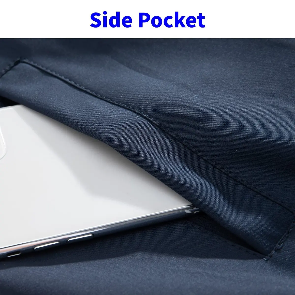 TLZC Men's Lightweight Bomber Jacket Windbreaker Slim Fit Active Coat Outerwear (Blue, X-Large) | Windproof & Water-Resistant - view 3
