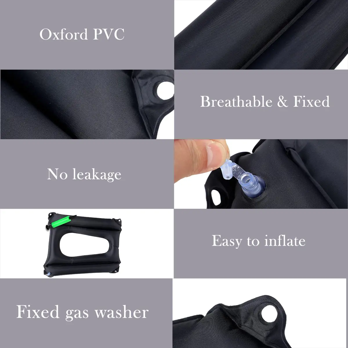 Namalu Inflatable Bed Sore Cushion for Pressure Sore Relief Tailbone Coccyx Cushion for Bedridden Elderly, Wheelchair Chair Pad (Black) | Breathable Nursing Pad - view 3