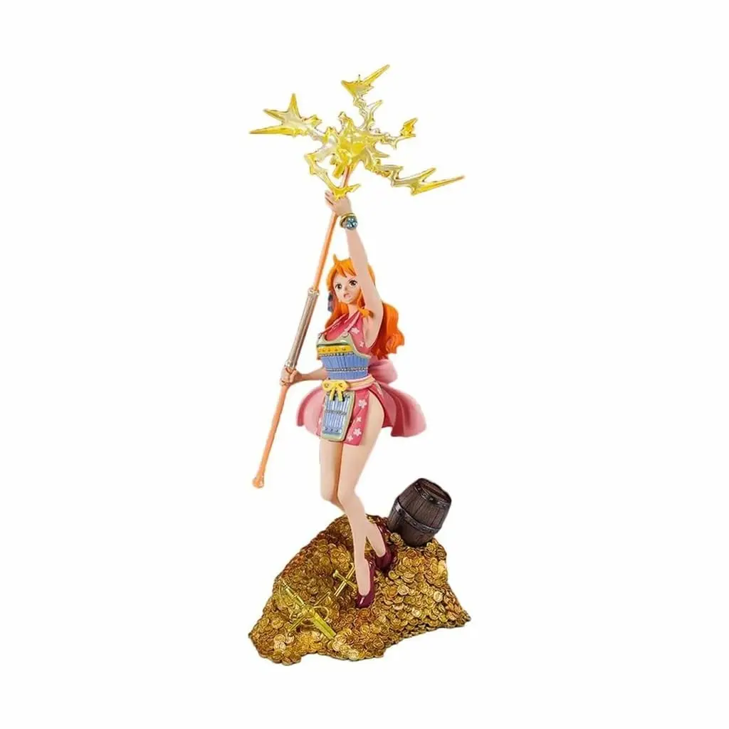 TAMASHII NATIONS One Piece Nami WT100 Commemorative Eiichiro Oda Illustration DAIKAIZOKU HYAKKEI FiguartsZERO Collectible Statue 28cm (11.02 inches) - main product image